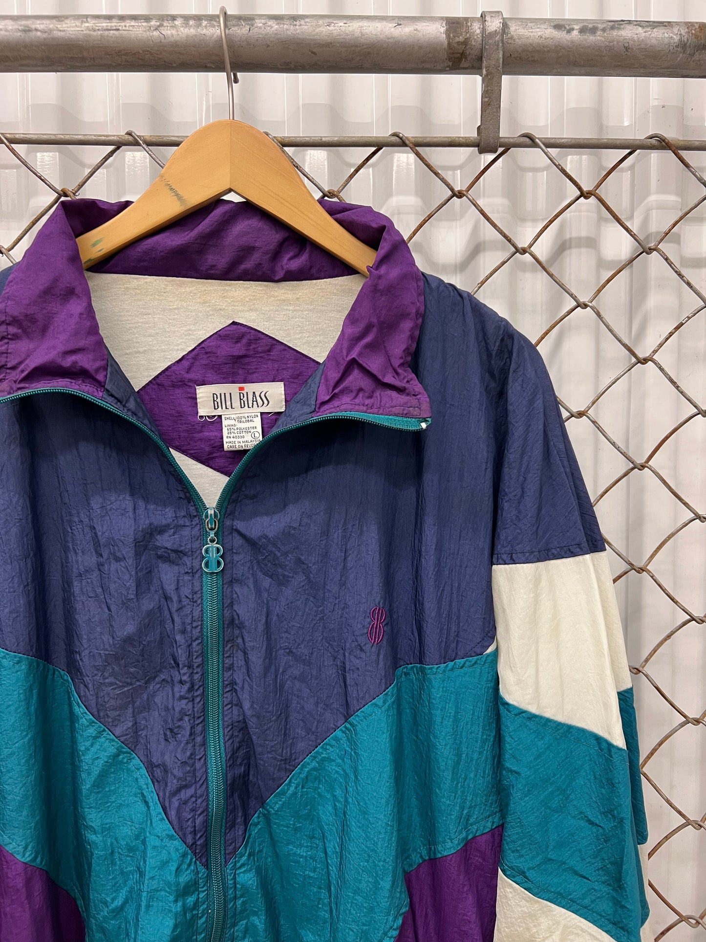 Vintage 90s Bill Blass Windbreaker Jacket