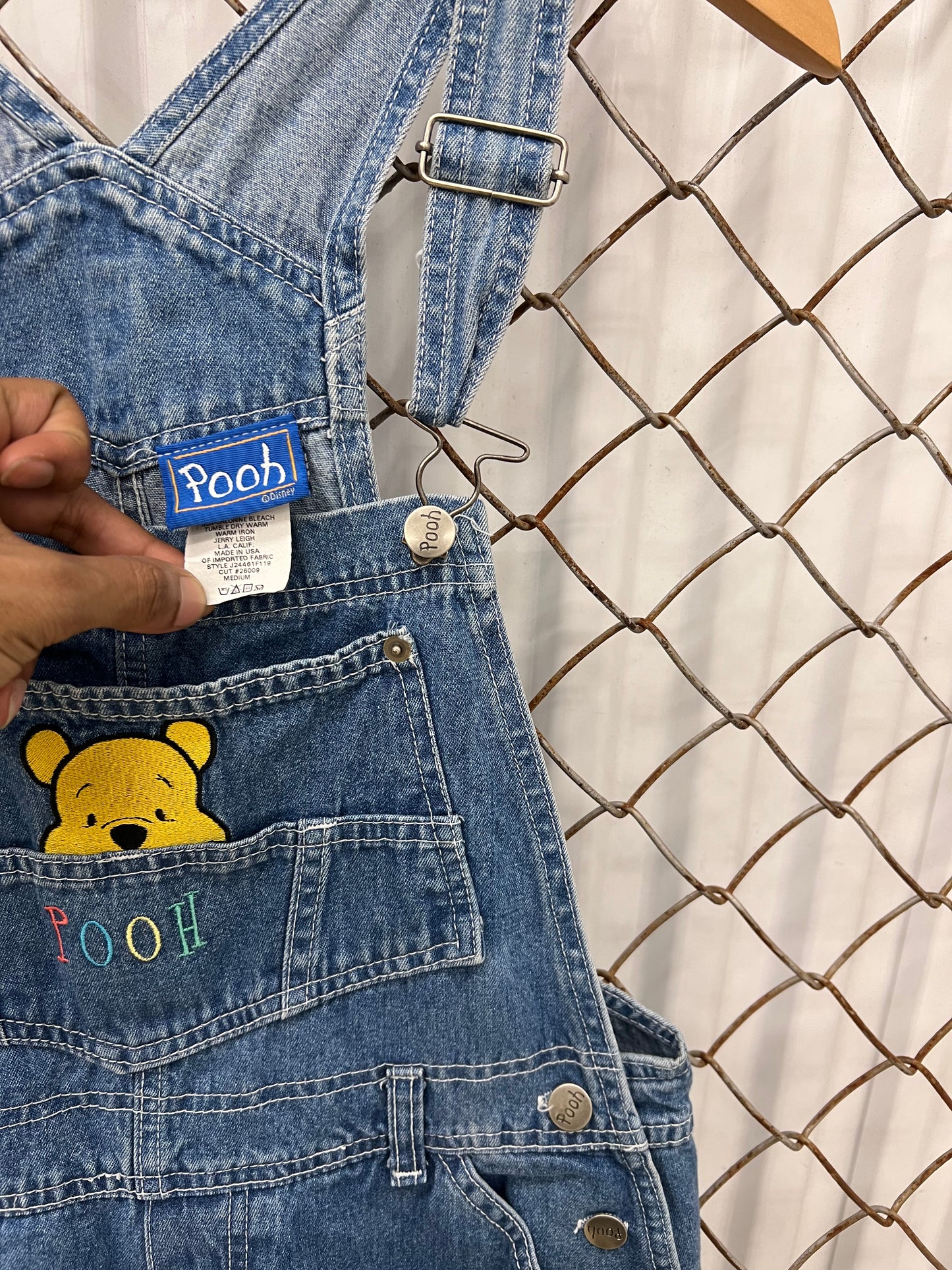 Vintage 90s Disney Winnie The Pooh Overalls