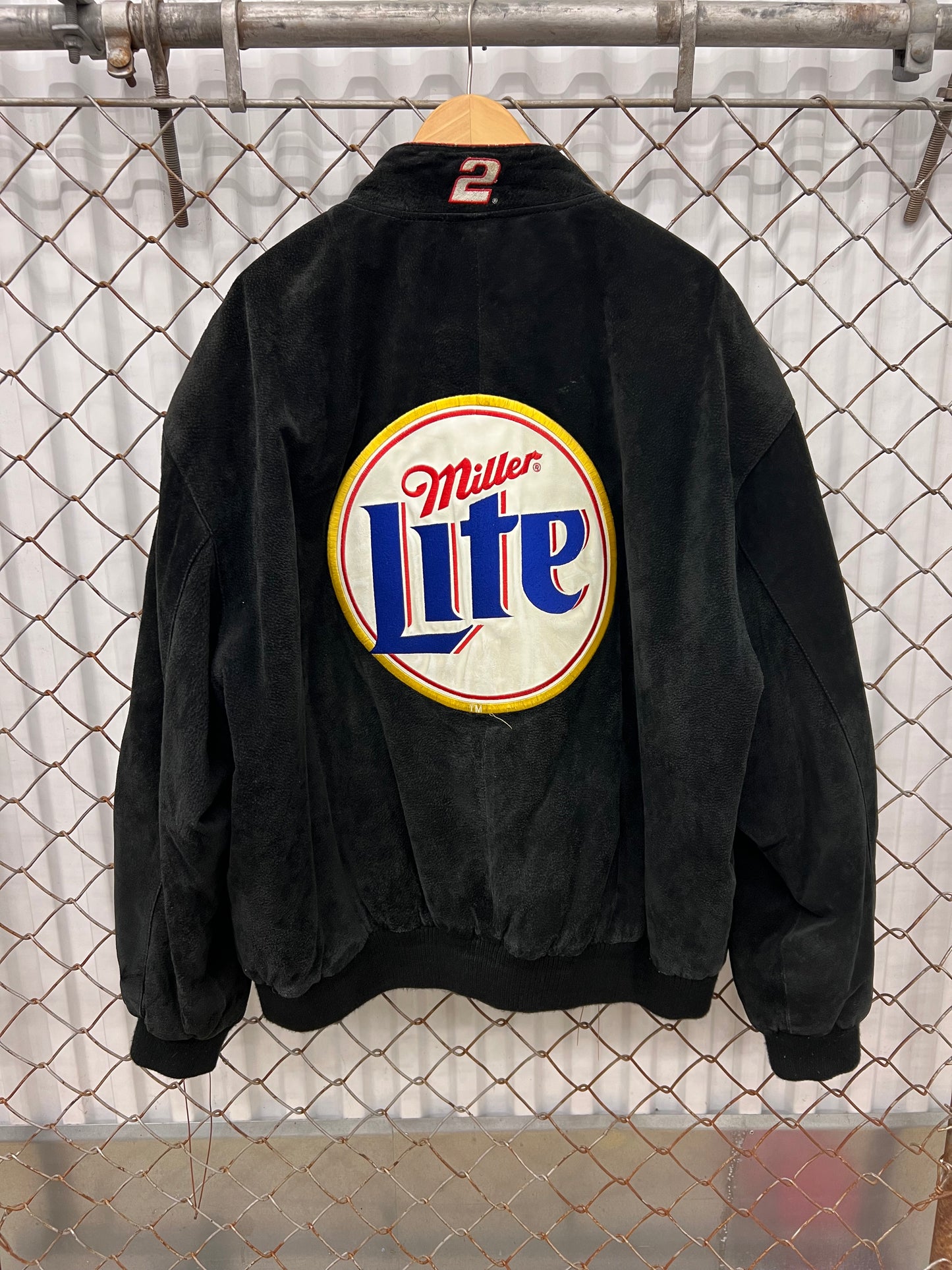 Vintage 2000s Rusty Wallace Miller Lite NASCAR Jacket