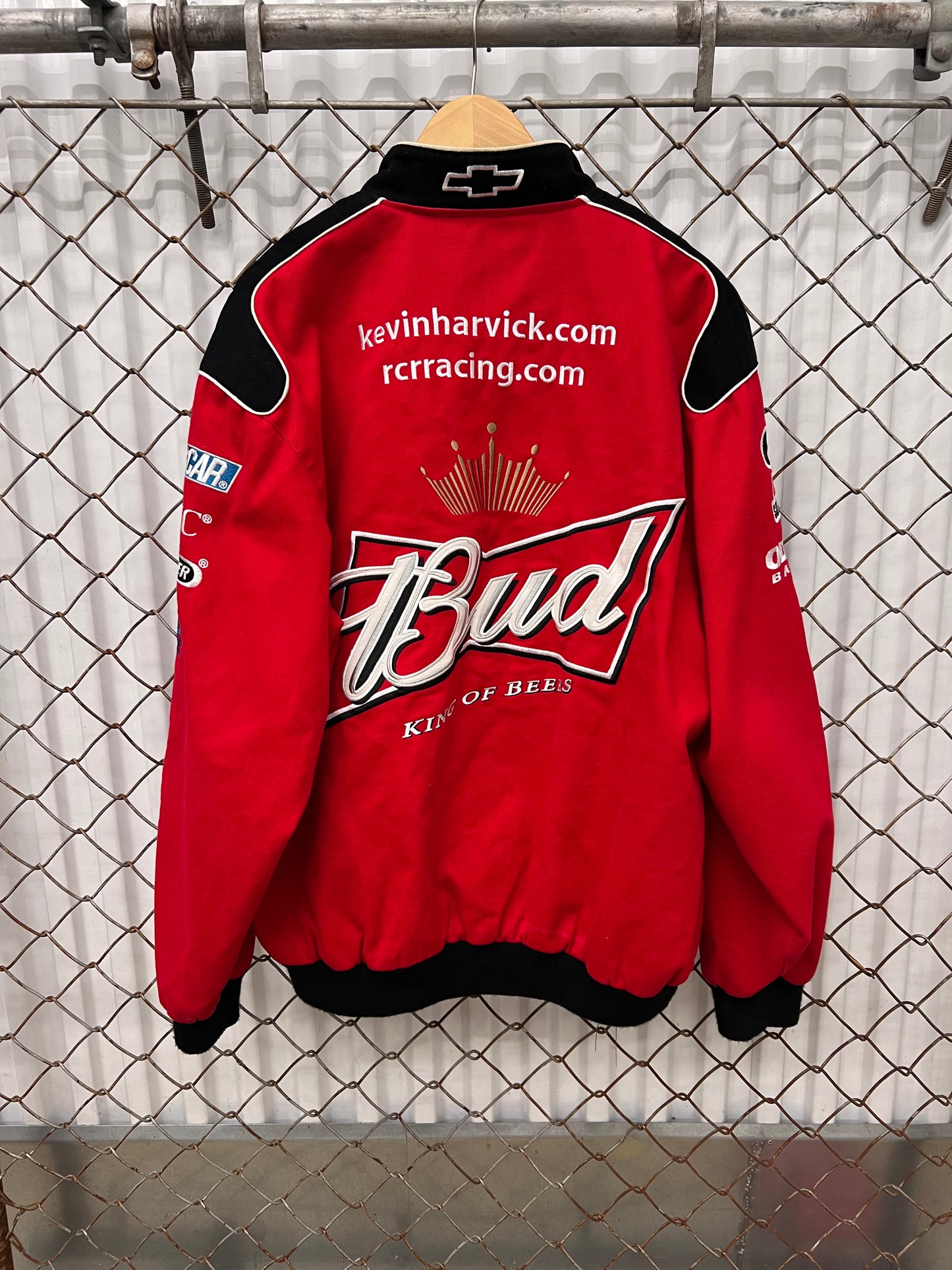 Vintage 2000s Dale Earnhardt Jr Budweiser NASCAR Jacket