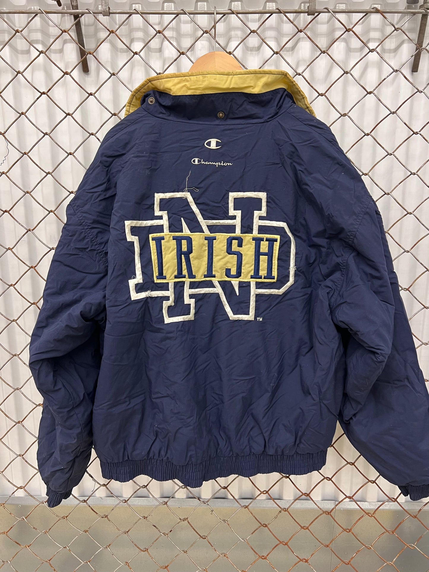Vintage 90's Notre Dame Champion Coat