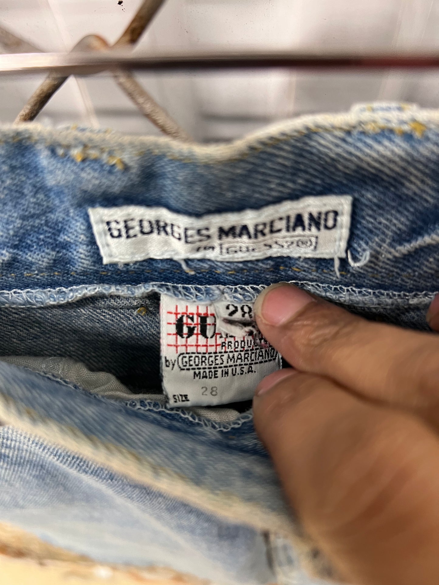 Vintage 90's Guess Denim Skirt