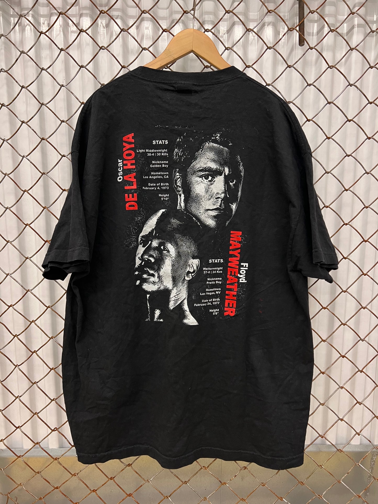 Vintage 2007 Floyd Mayweather vs Oscar De La Hoya PPV Shirt
