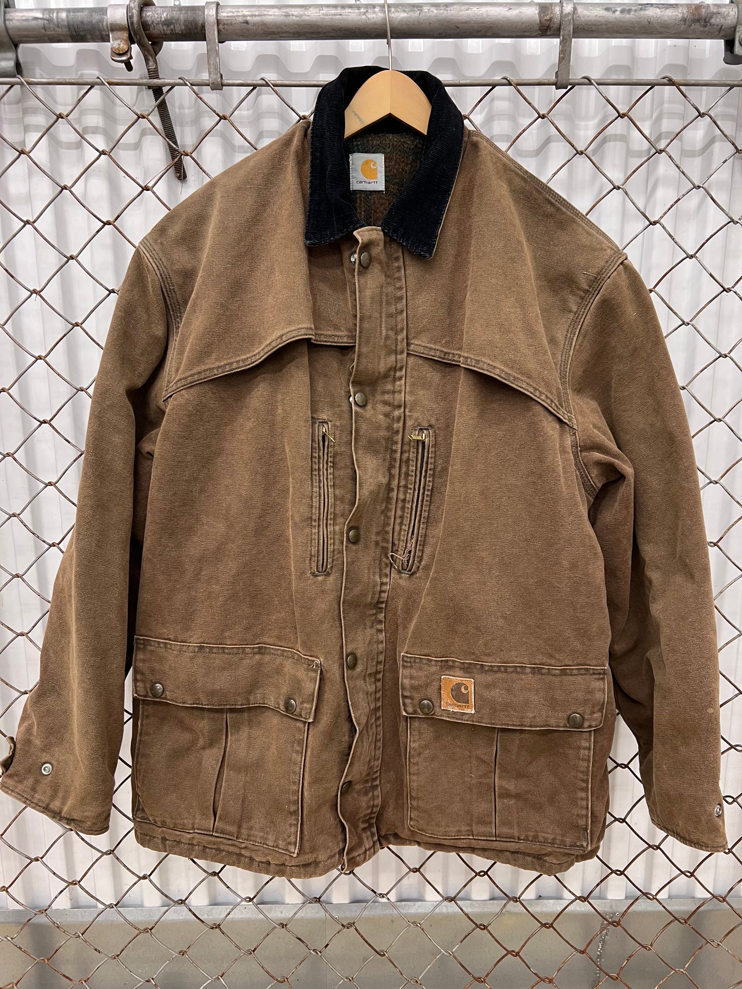 Vintage 90s Carhartt Chore Blanket Lined Jacket