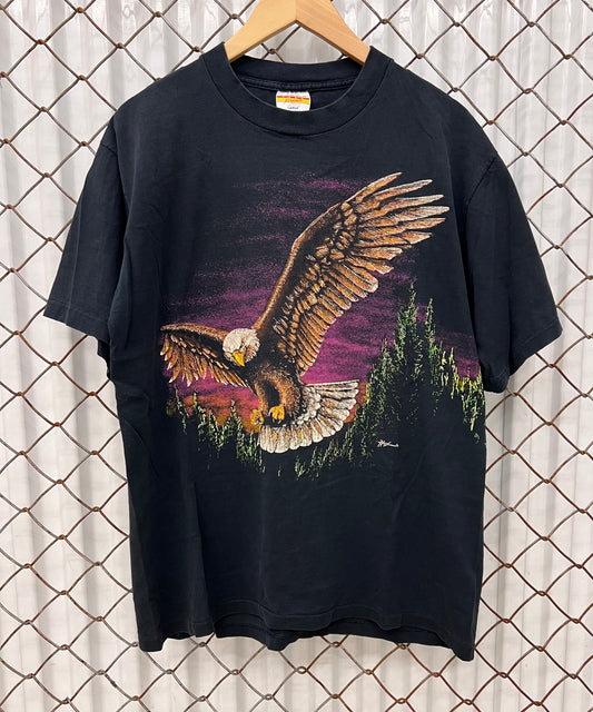 Vintage 80s Nature Wrap Around Shirt