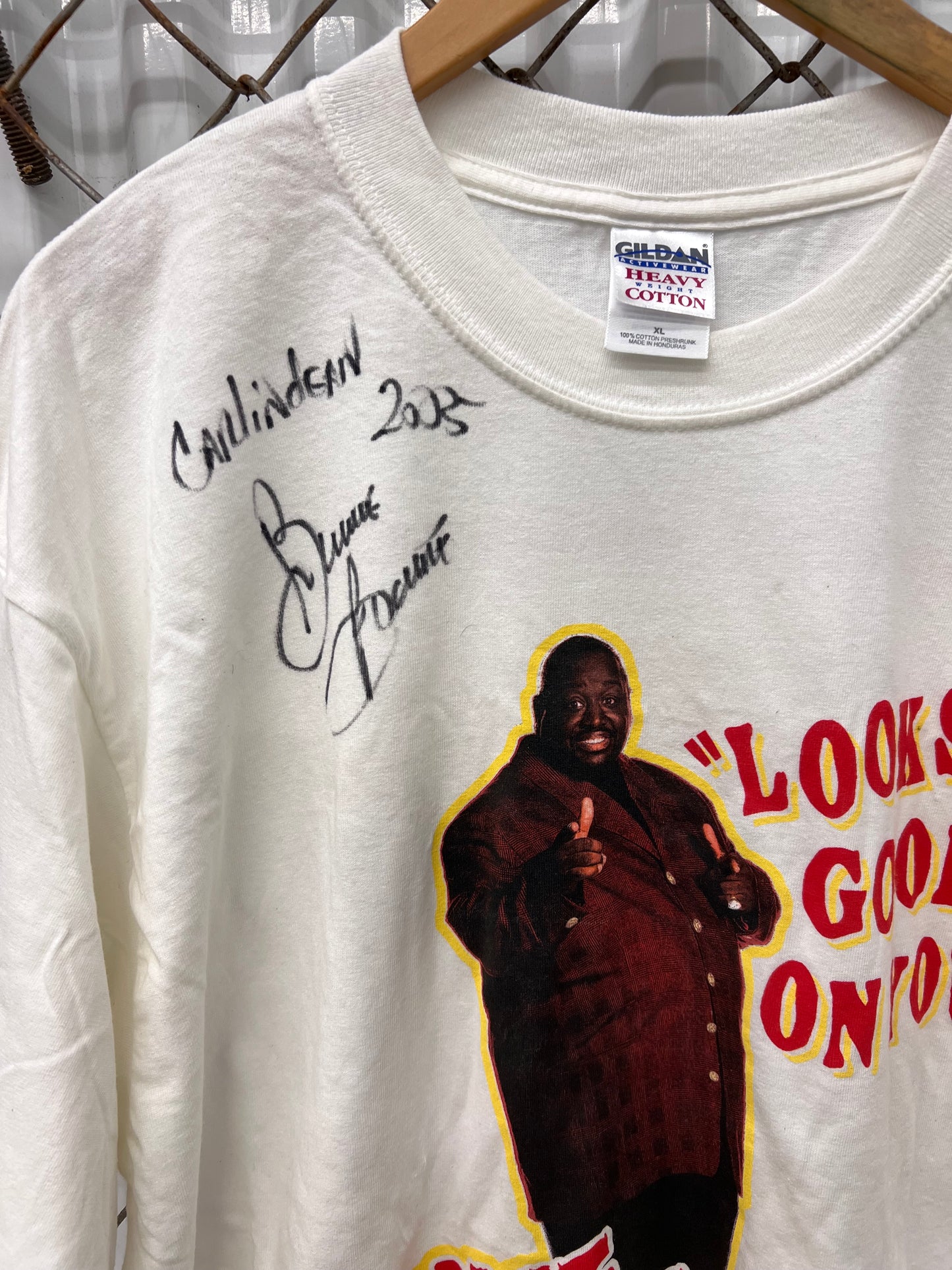 Vintage 2002 Autographed BRUCE BRUCE Comedy Shirt