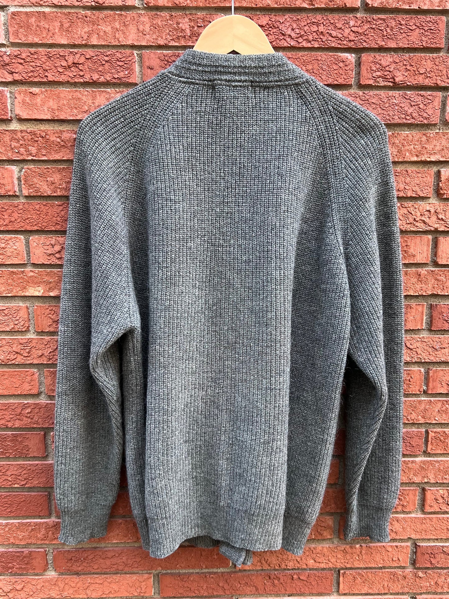 Vintage 80s Lamb Wool Cardigan Sweater