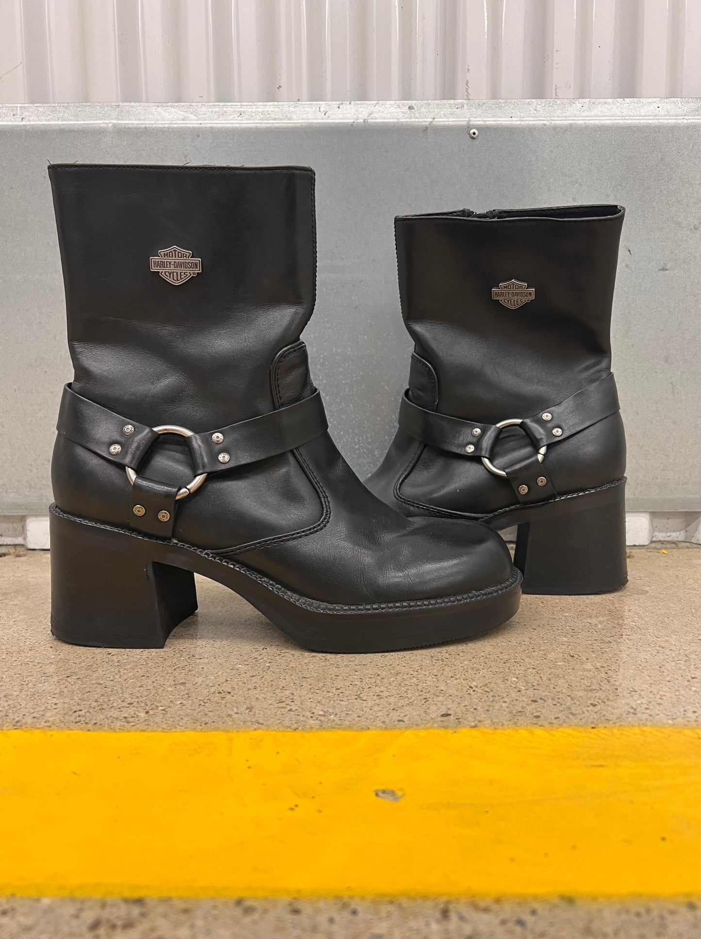 Women’s Harley Davidson Platform Boots - Size 8.5