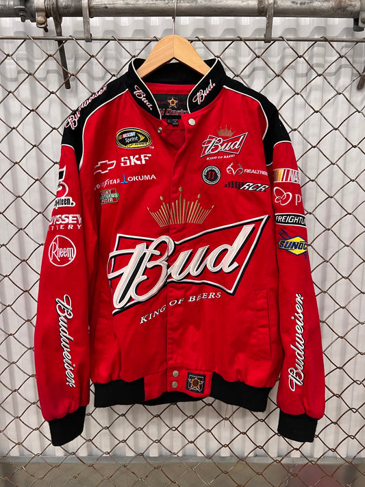 Vintage 2000s Dale Earnhardt Jr Budweiser NASCAR Jacket