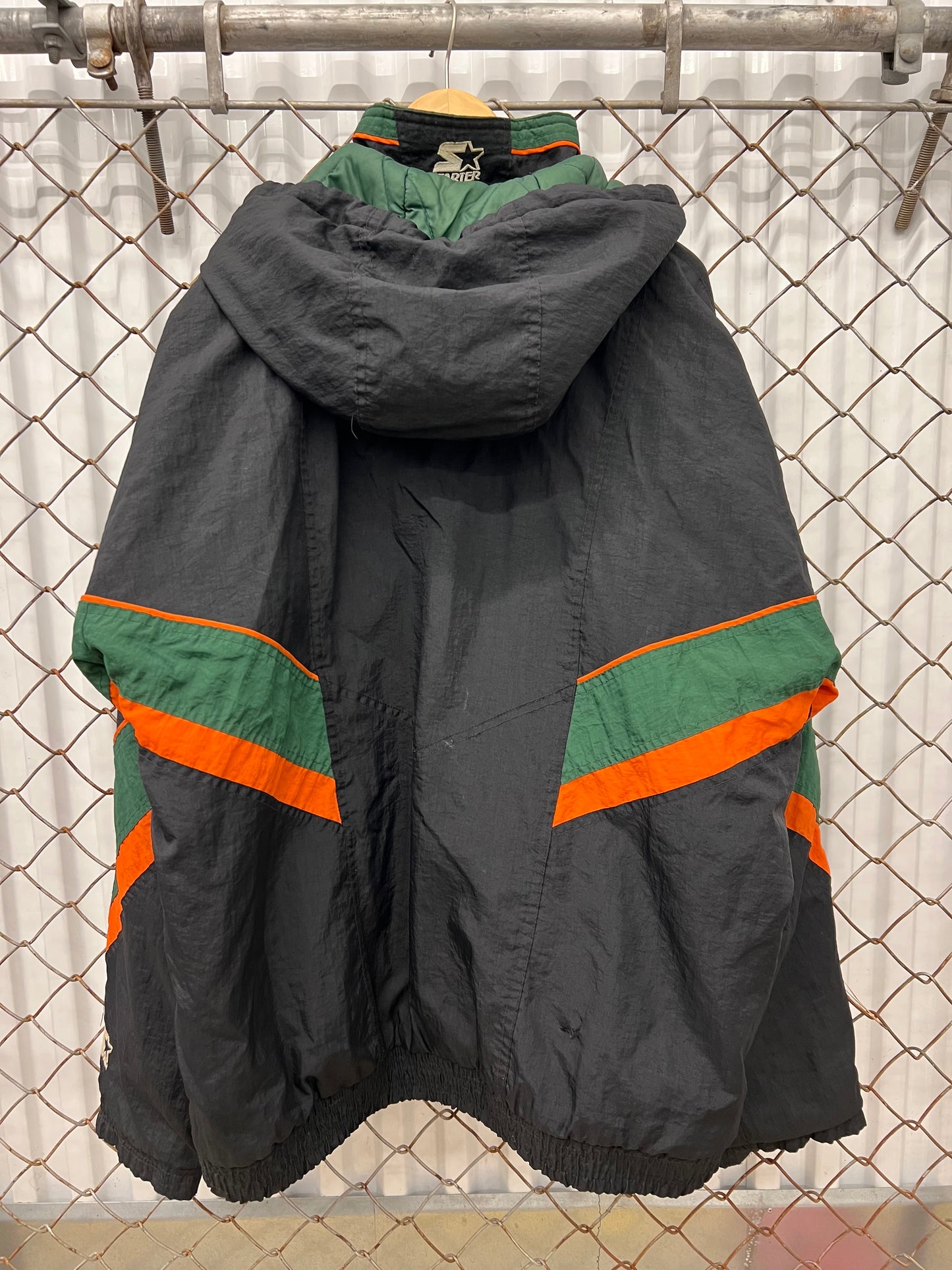 Vintage 90s Miami Hurricanes Starter Coat Jacket