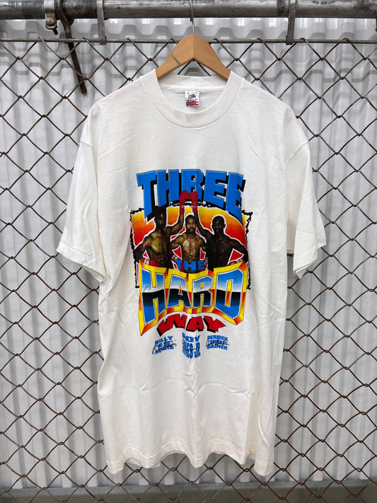 Vintage 90s Roy Jones Three The Hard Way Boxing Single Stitch Shirt