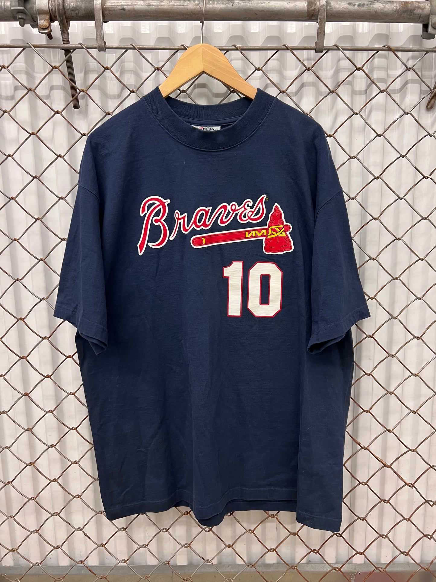 Vintage 90s Atlanta Braves Chipper Jones Shirt