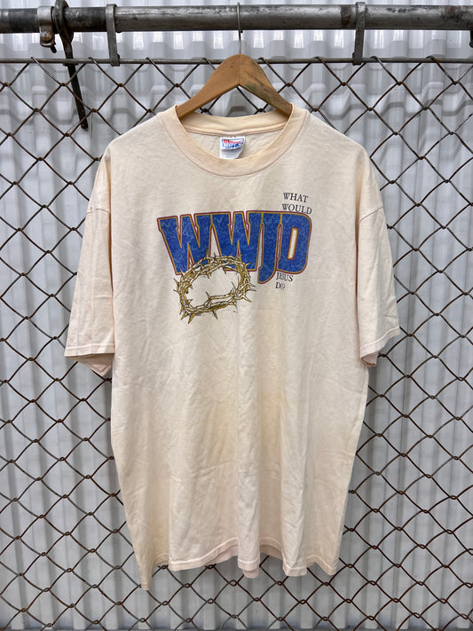 Vintage 90s WWJD Jesus Shirt