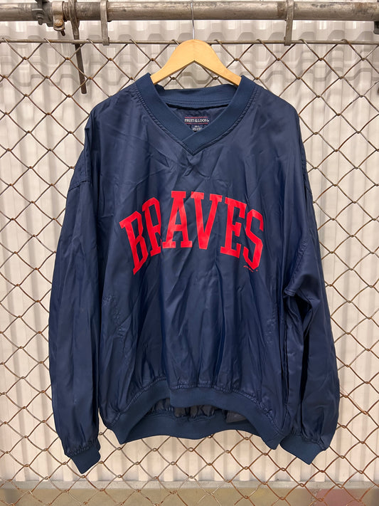 Vintage 1999 Atlanta Braves Warm Up Pullover