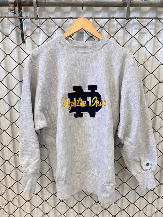 Vintage 90s Champion Reverse Weave Notre Dame Sweatshirt