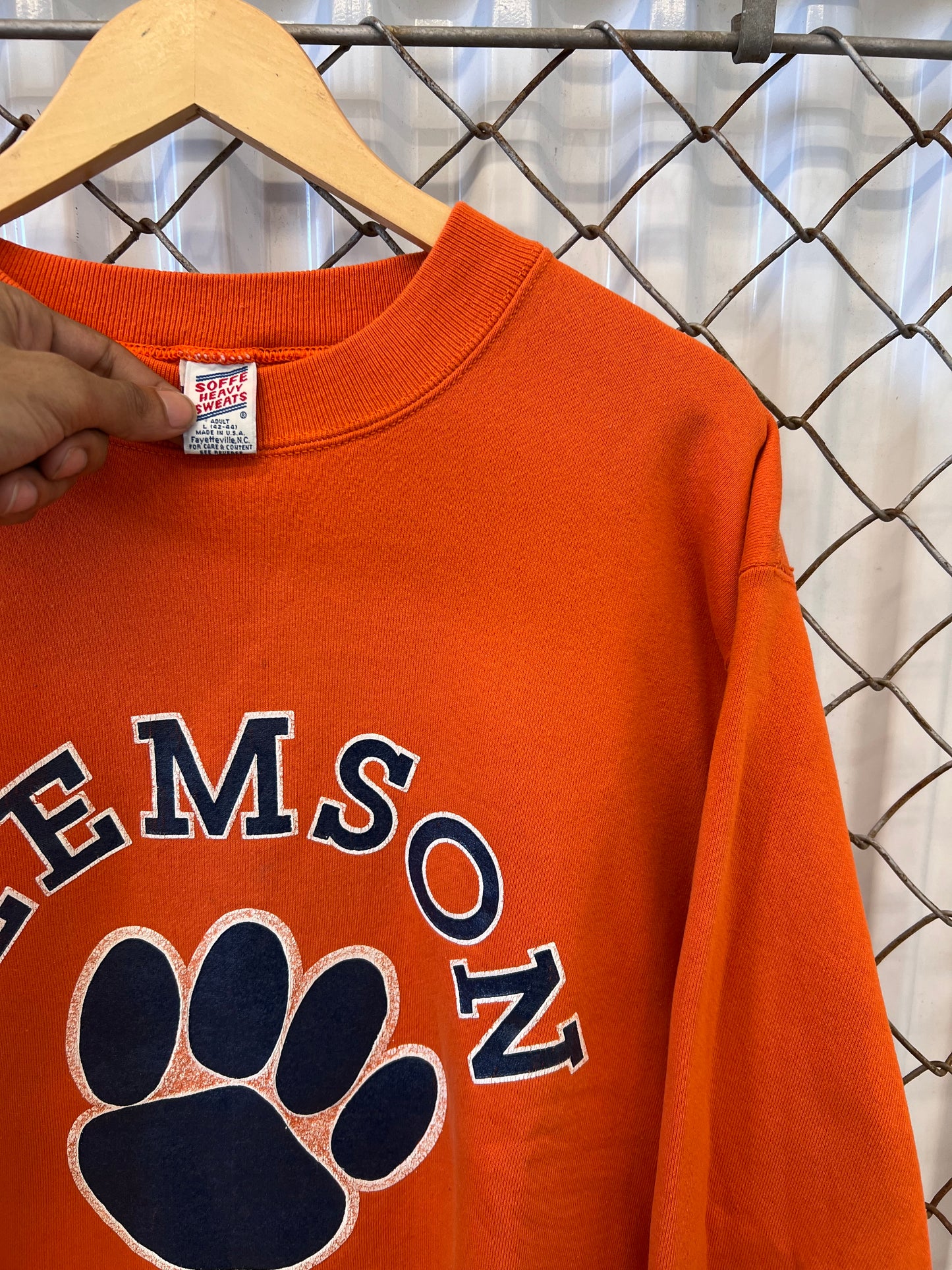 Vintage 80s Clemson University Sweatshirt