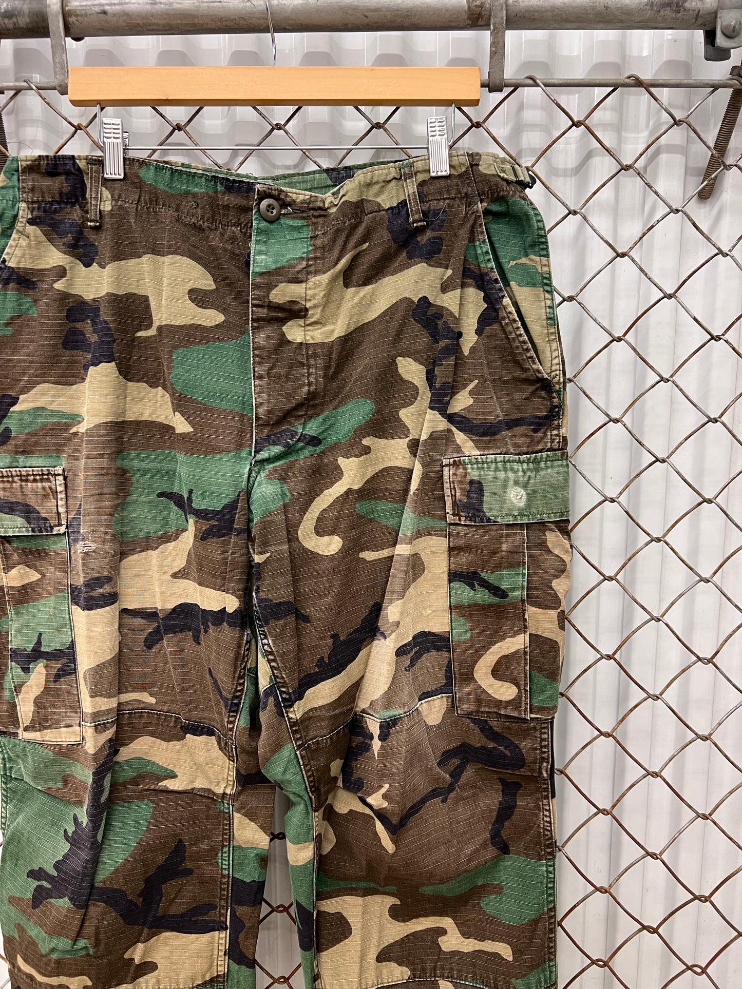 Vintage 90s Woodland Army Fatigues Size 32x30