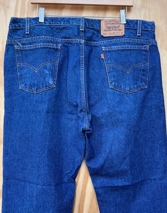 Vintage 90s orange tab Levi’s 505 regular straight leg Size 42x30 40x30