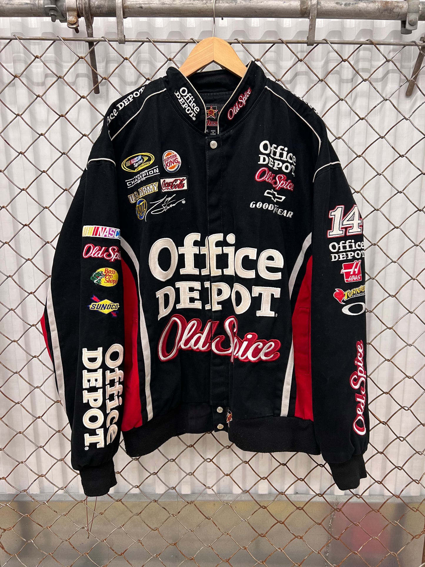Vintage 2000s Office Depot NASCAR Jeff Hamilton Jacket