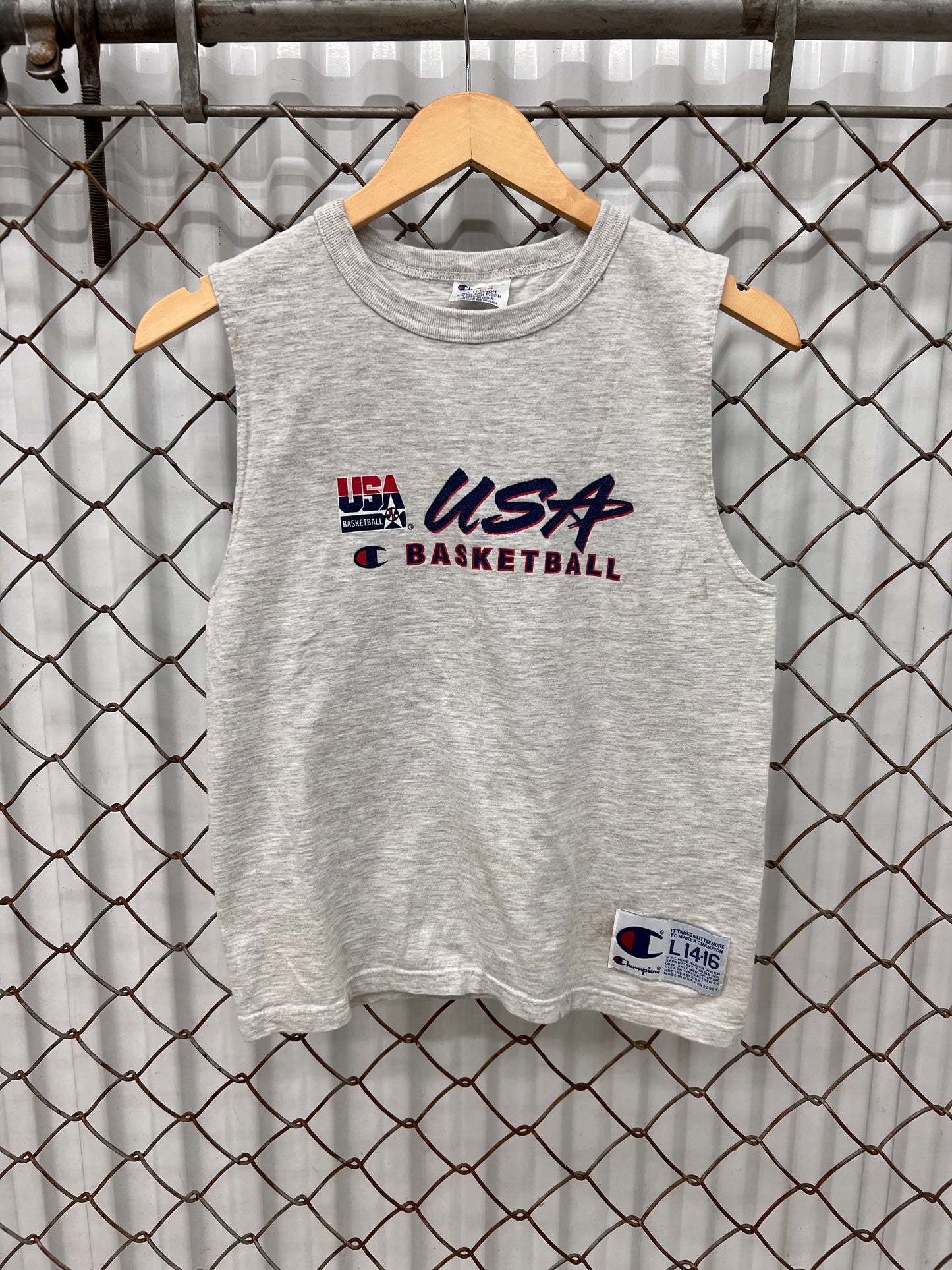 Vintage 1996 Olympics USA Basketball Champion Warm Up Shirt
