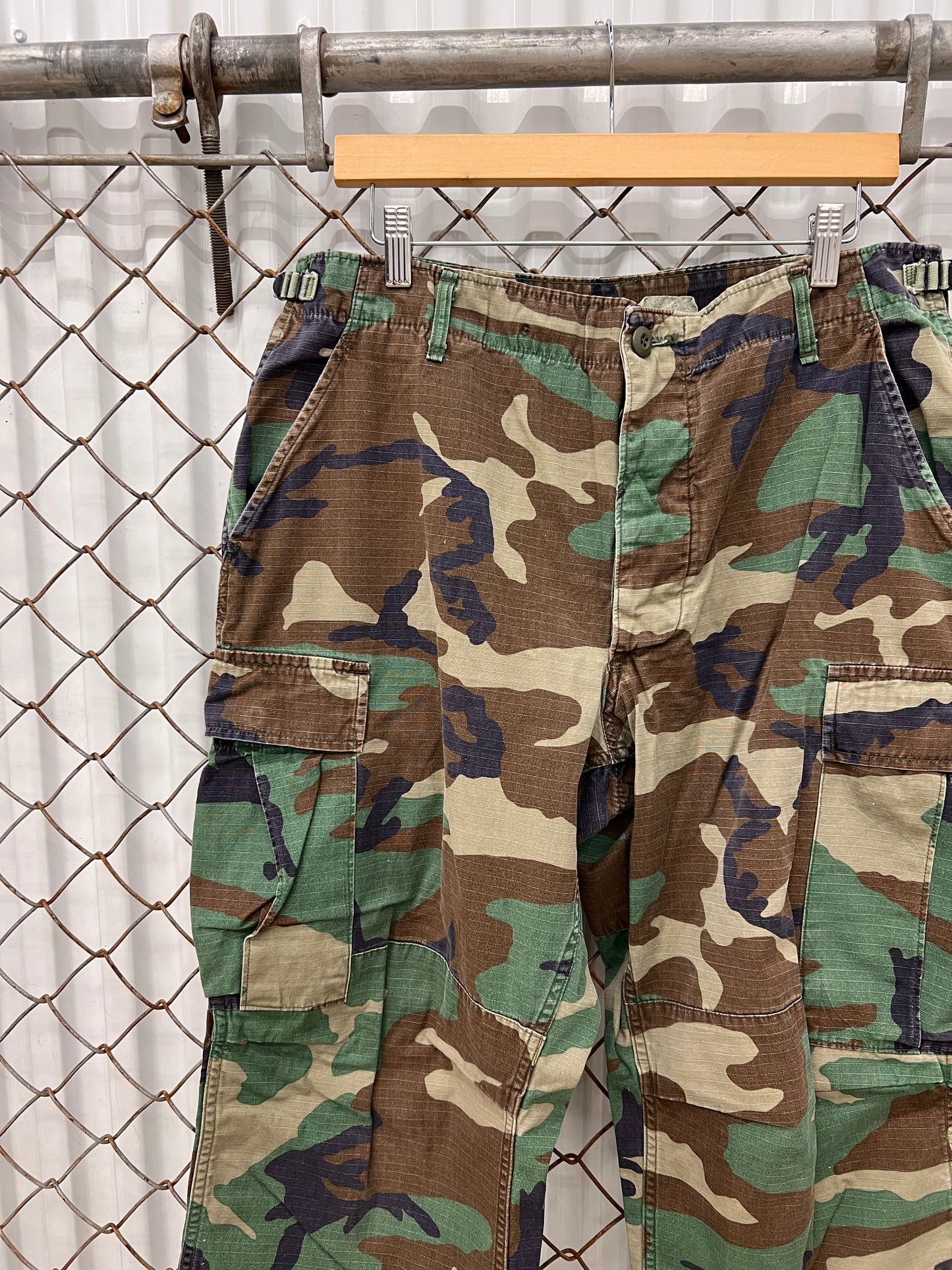 Vintage 90s Woodland Army Fatigues Size 34-36x30