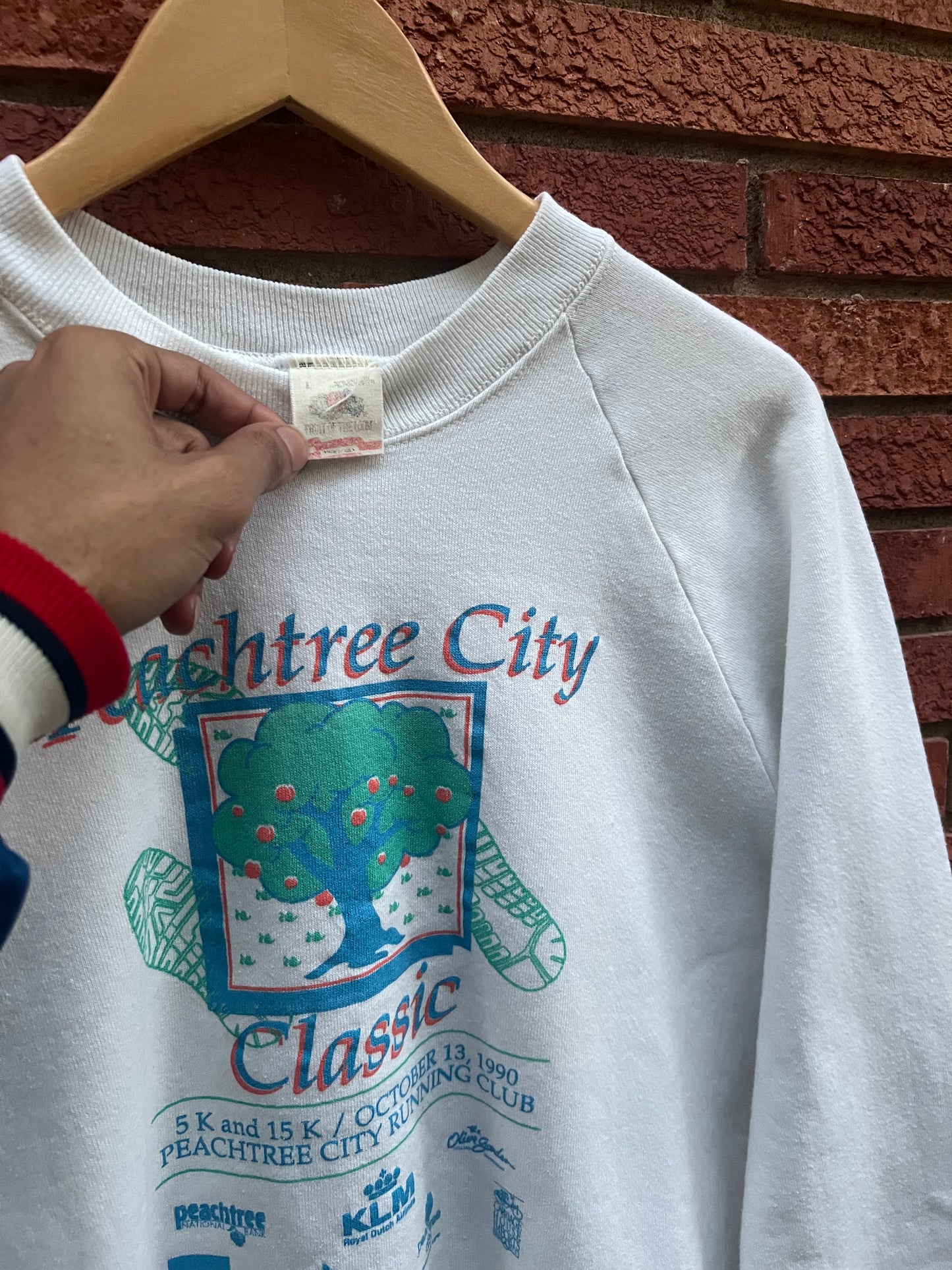 Vintage 1990 Peachtree City Marathon Sweatshirt