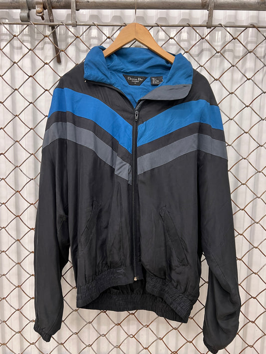 Vintage 90s Christian Dior Silk Windbreaker Jacket