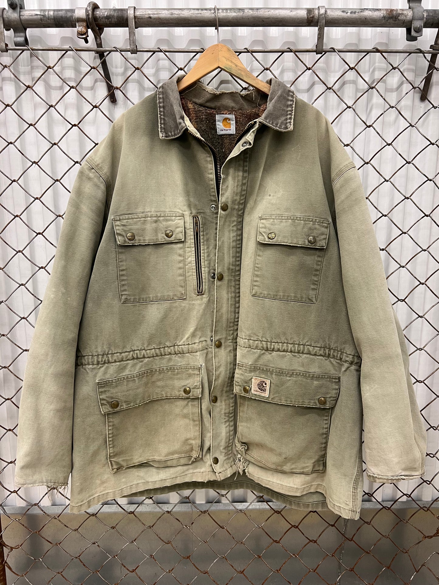 Vintage 90s Carhartt Blanket Lined Chore Jacket