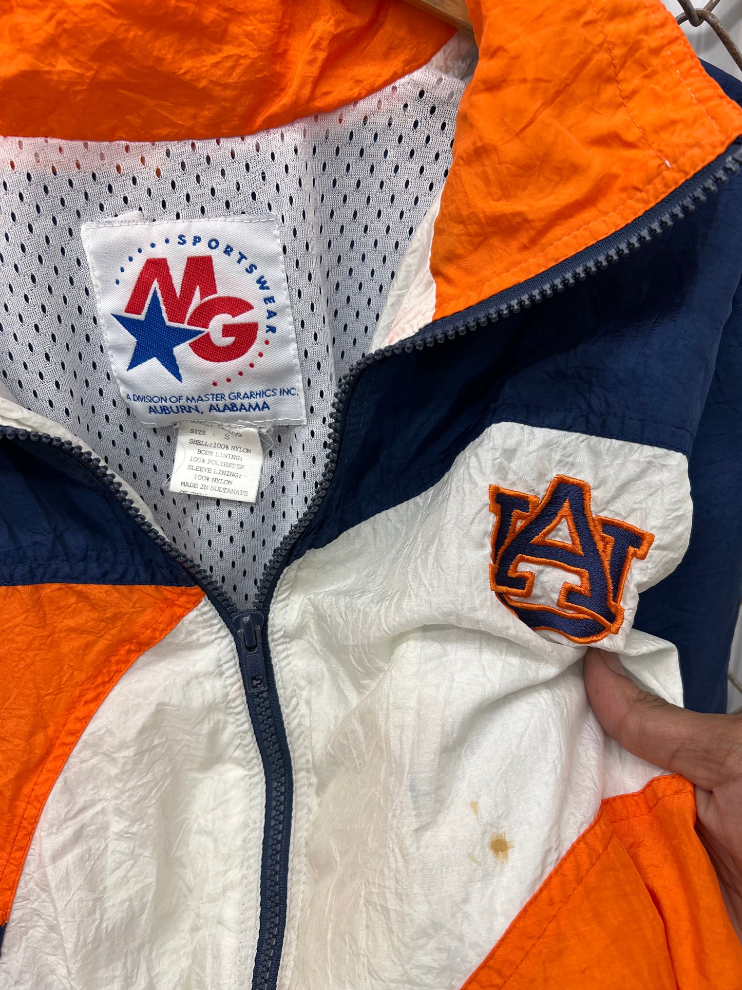Vintage 90s Auburn Windbreaker Jacket