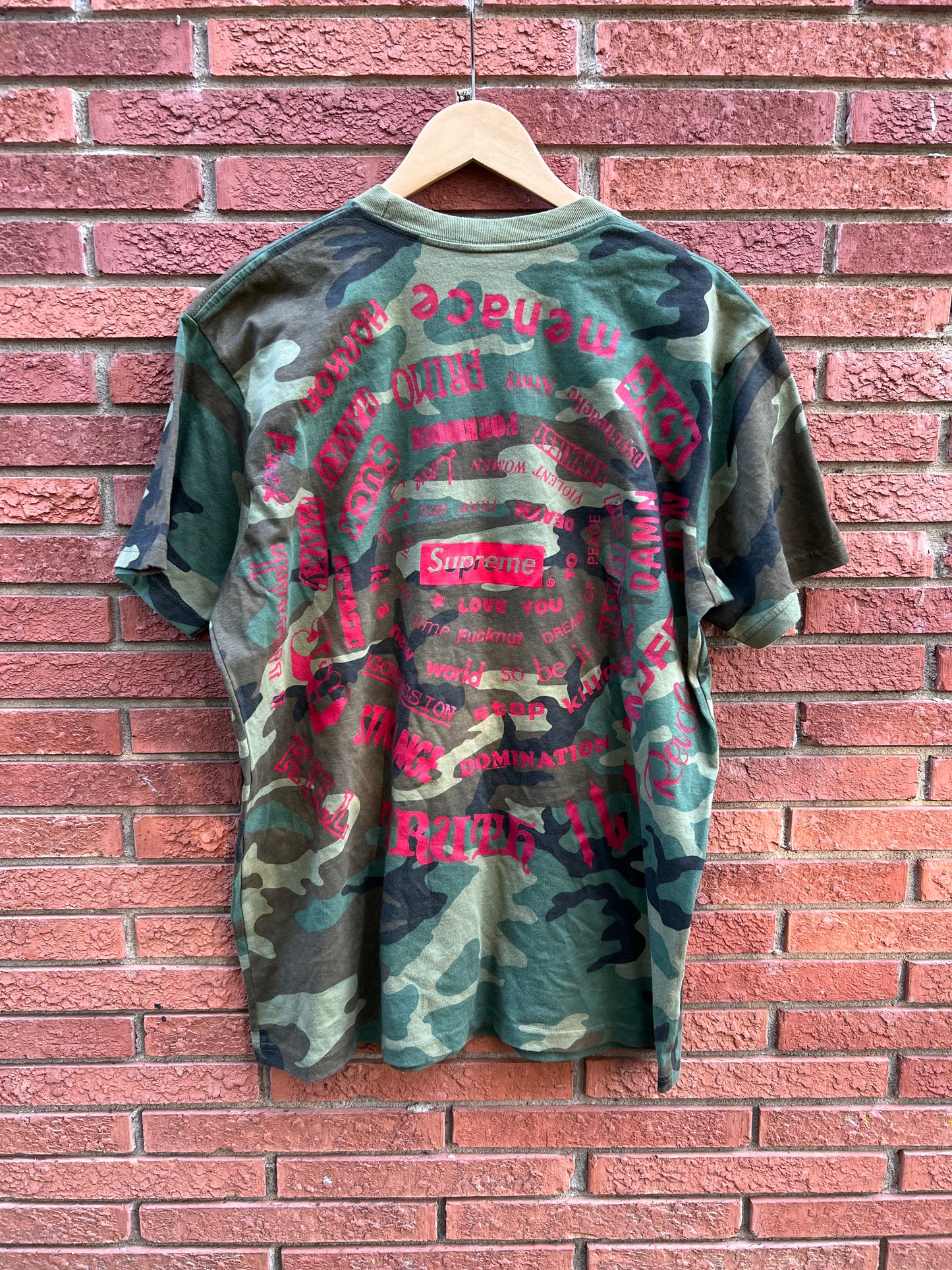 2021 Supreme Camouflage Spiral Shirt