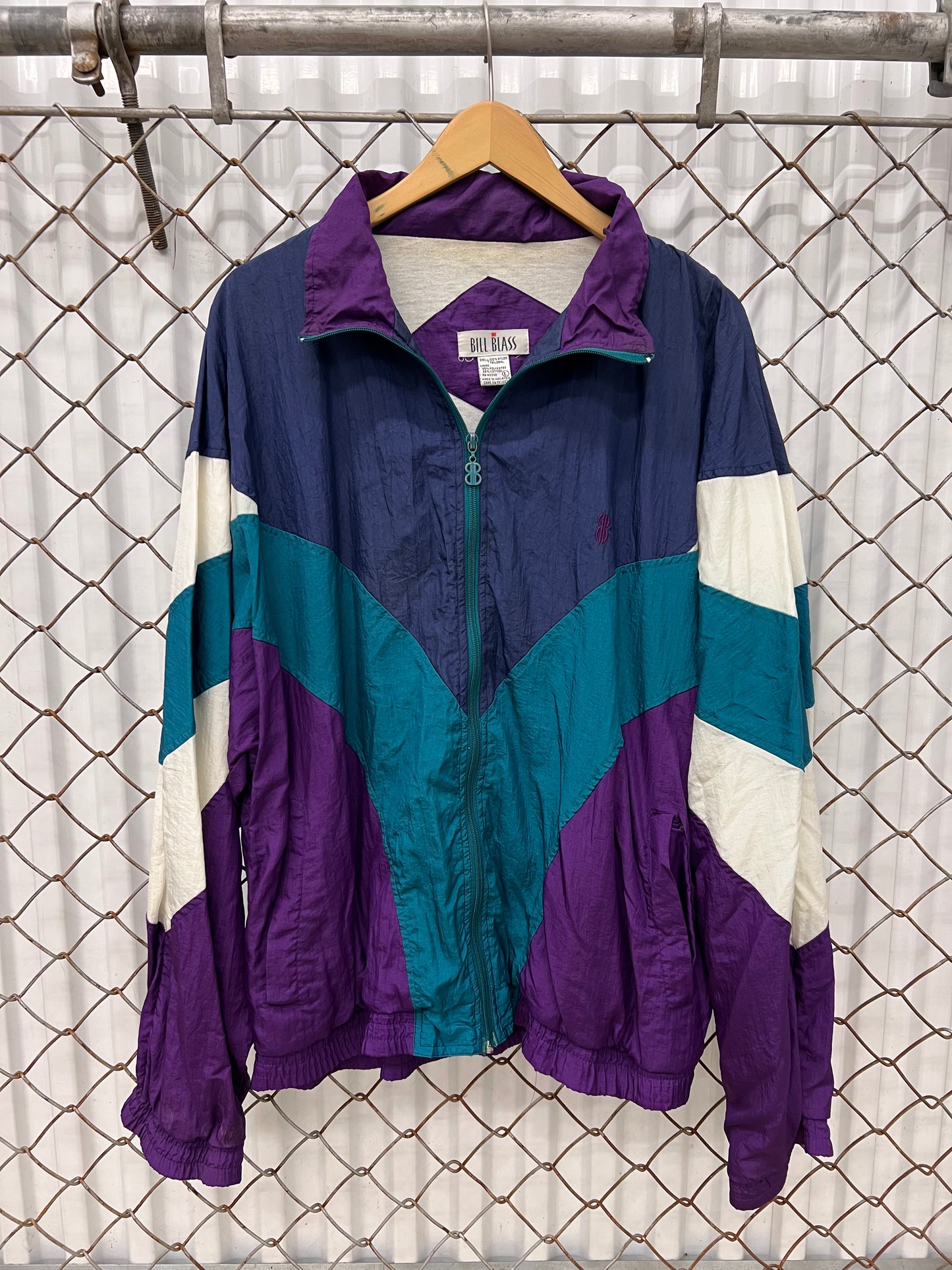 Vintage 90s Bill Blass Windbreaker Jacket