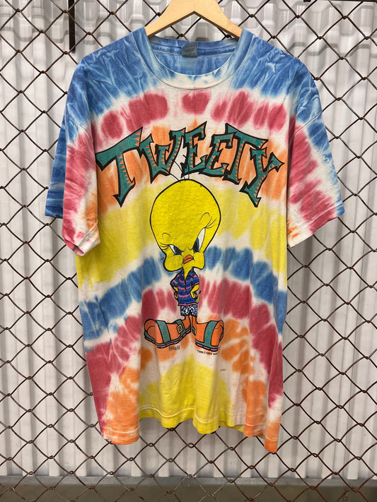 Vintage 1994 Tweety Bird Tie-Dye Shirt