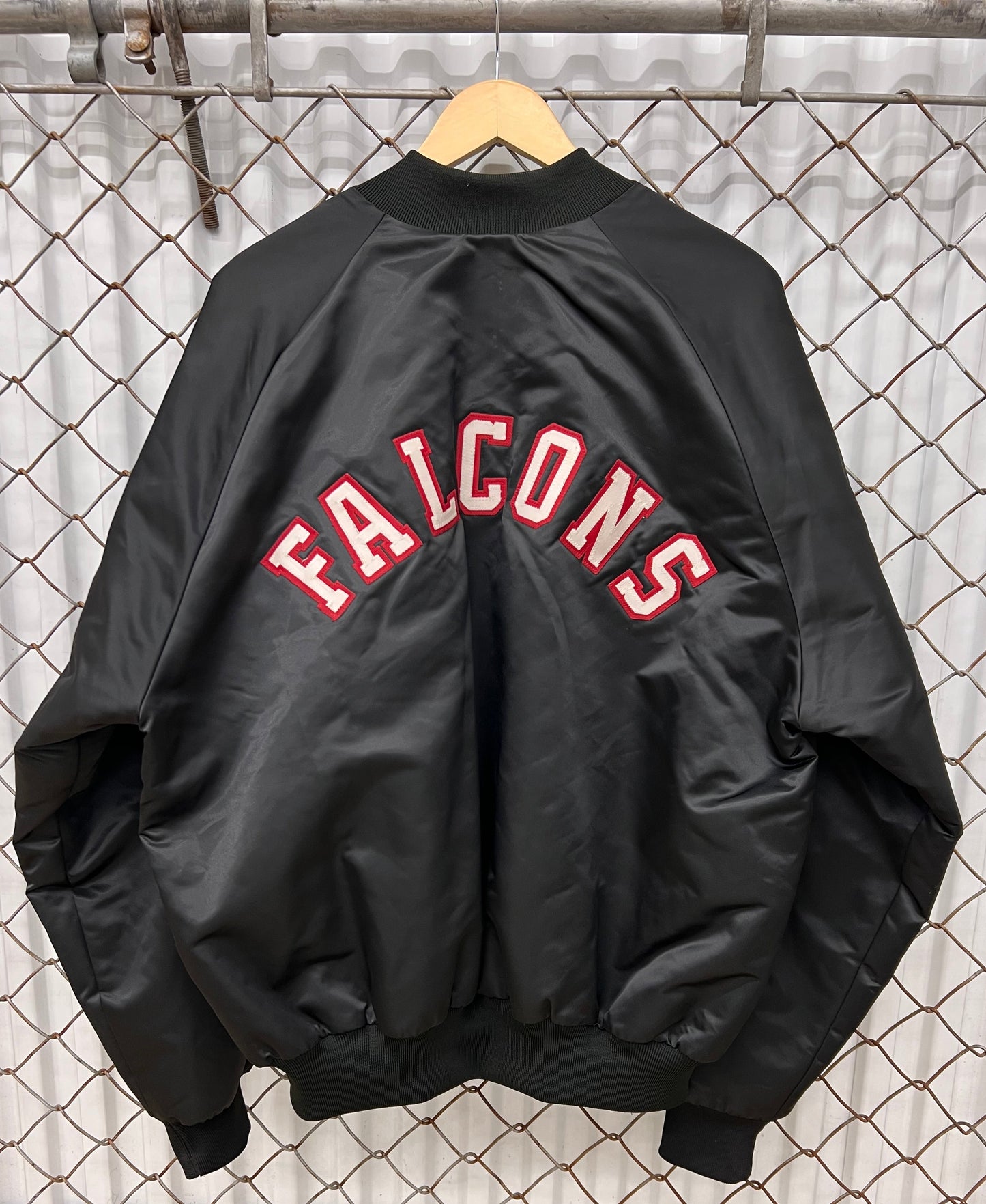 Vintage 90s Chalk Line Atlanta Falcons Satin Bomber Jacket