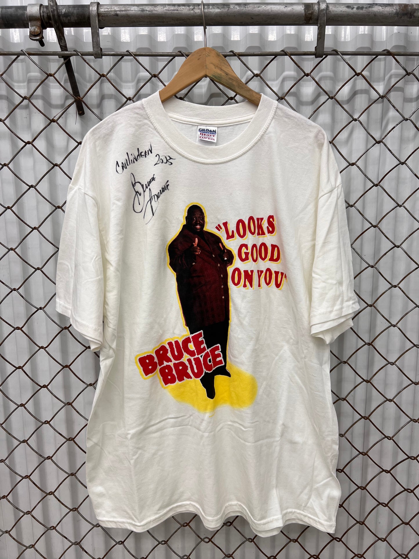 Vintage 2002 Autographed BRUCE BRUCE Comedy Shirt