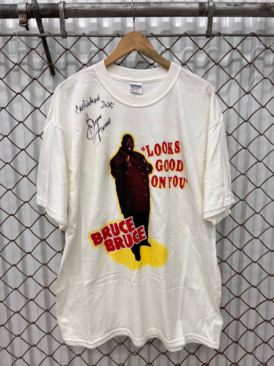 Vintage 2002 Autographed BRUCE BRUCE Comedy Shirt