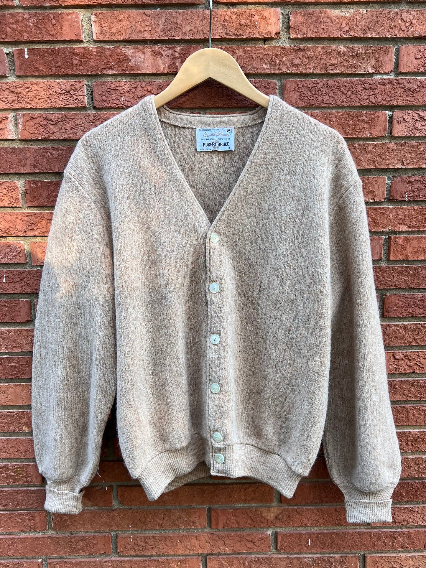 Vintage 70s Arnold Palmer Cardigan Sweater