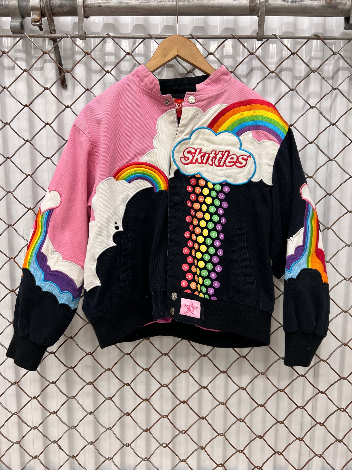 Vintage y2k NASCAR Skittles Jeff Hamilton Jacket