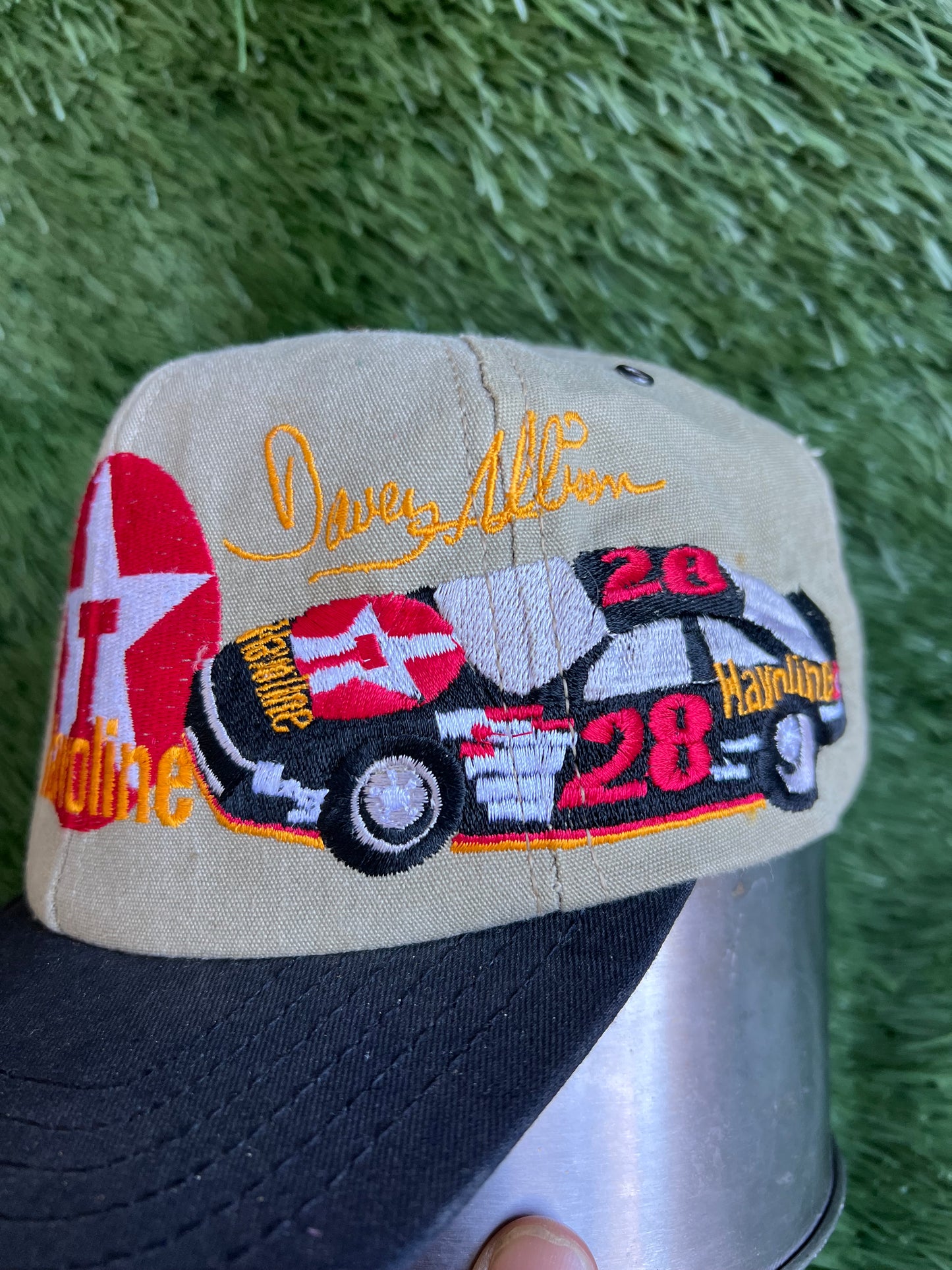Vintage 90s Davey Allison SnapBack Hat