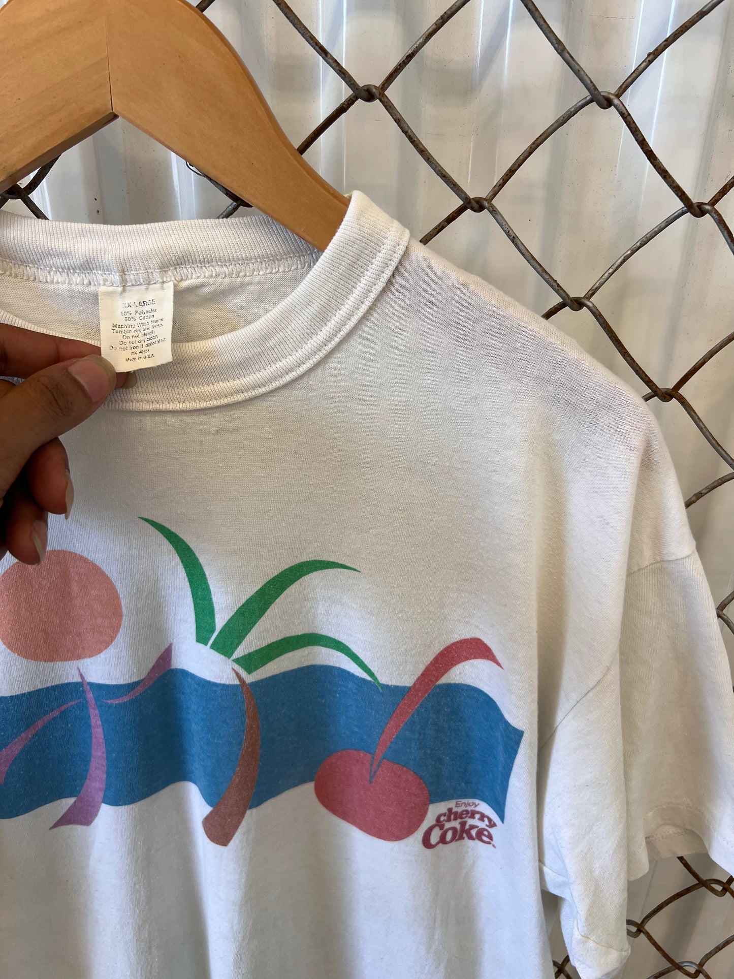 Vintage 80's Cherry Coke Single Stitch Shirt