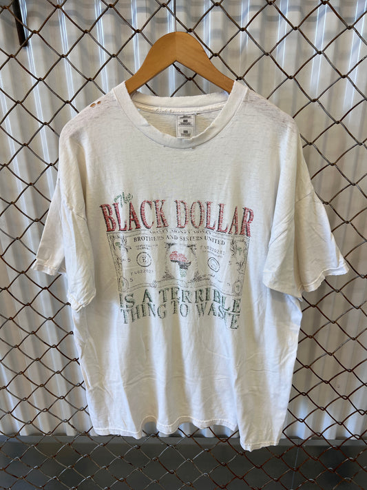 Vintage 90's Black Dollar Empowerment Shirt
