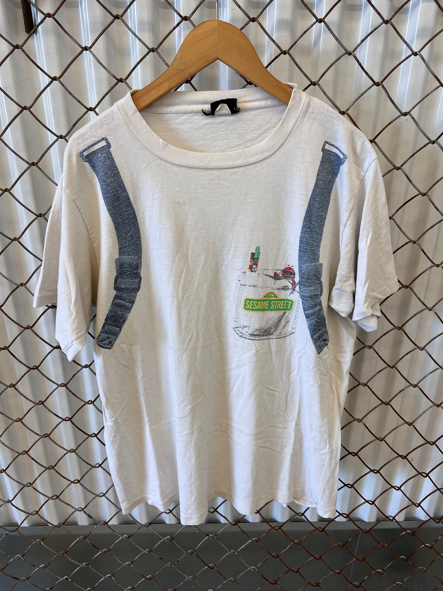 Vintage 90's Sesame Street Backpack Shirt