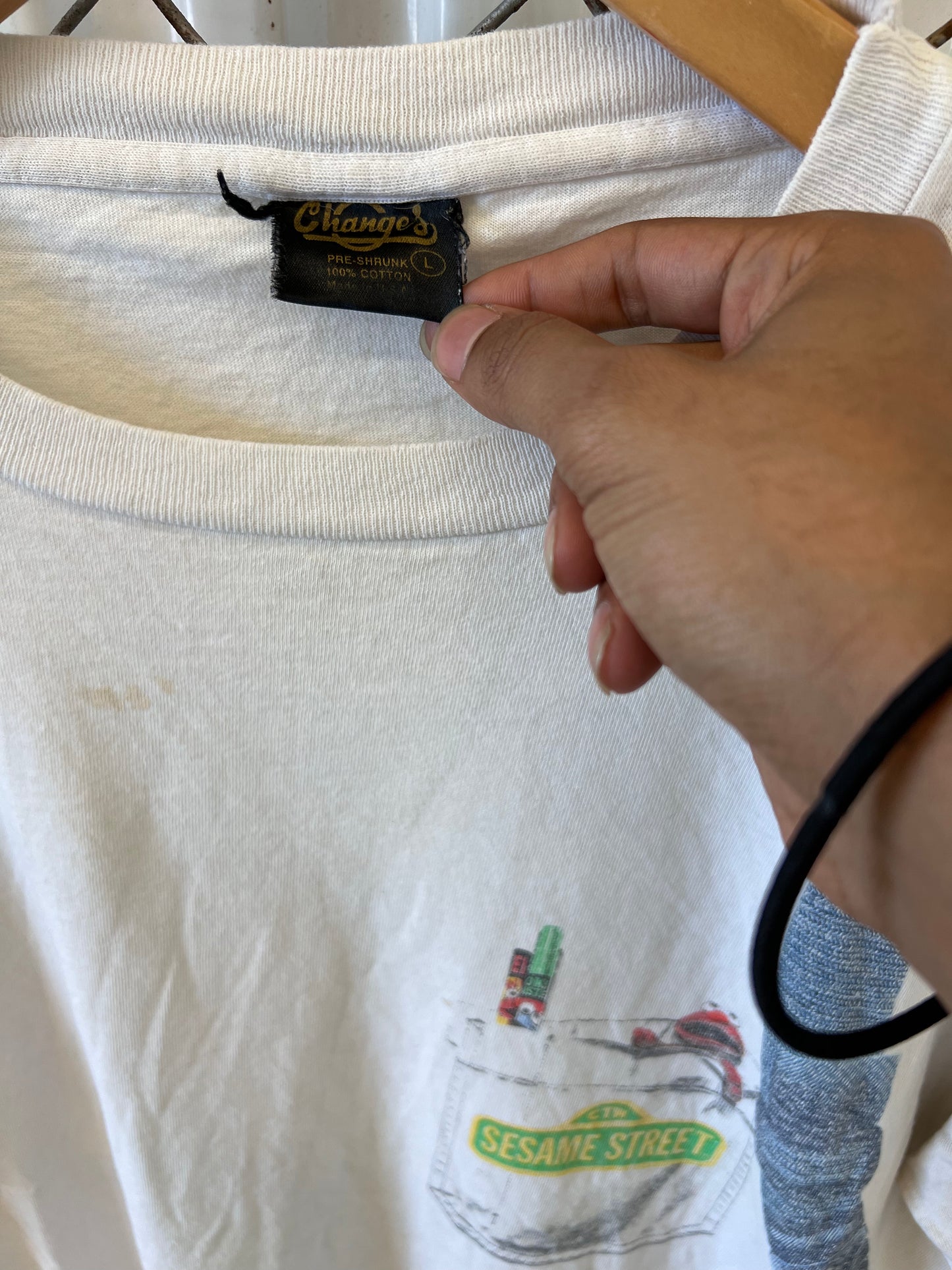 Vintage 90's Sesame Street Backpack Shirt