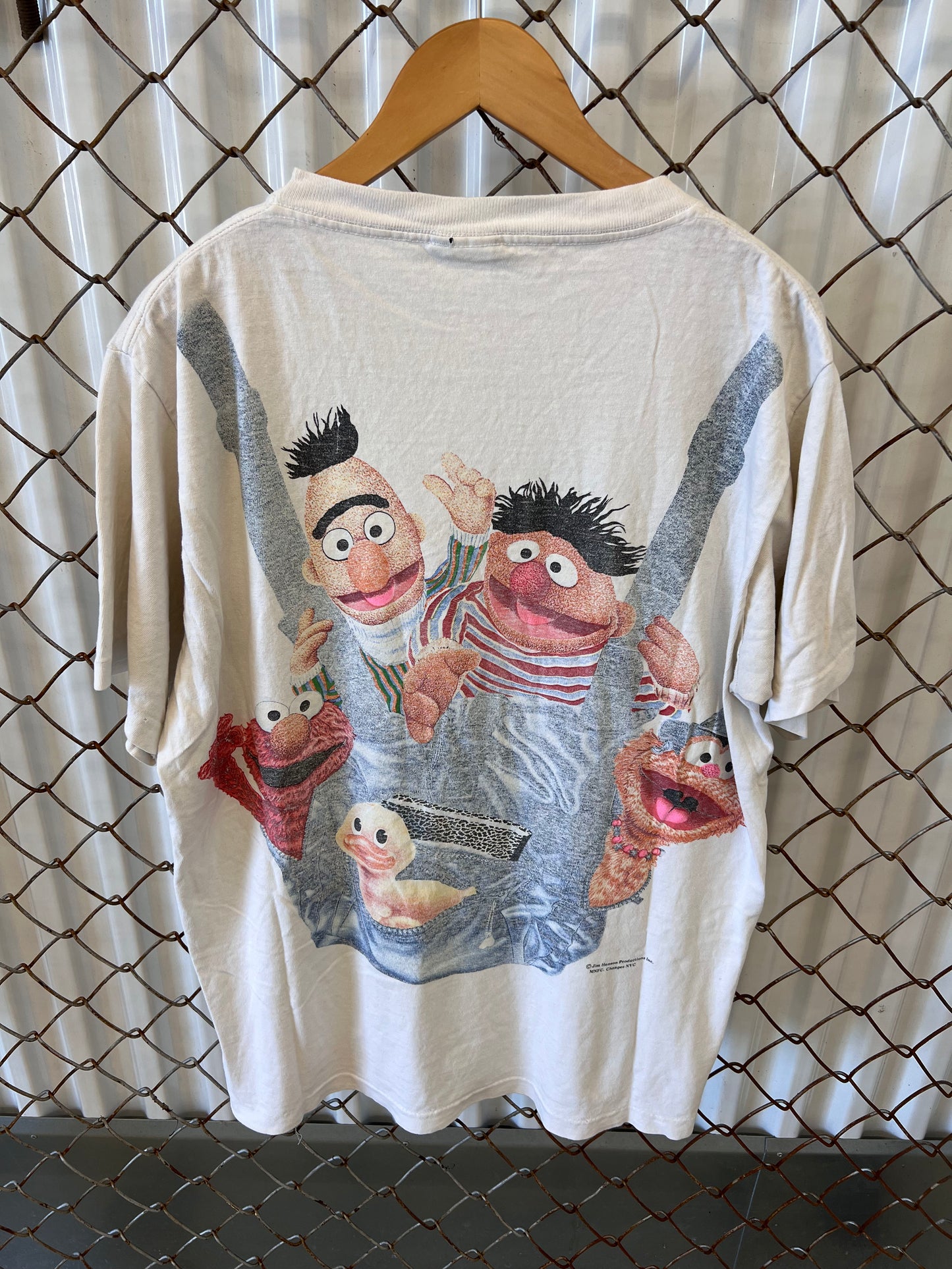 Vintage 90's Sesame Street Backpack Shirt