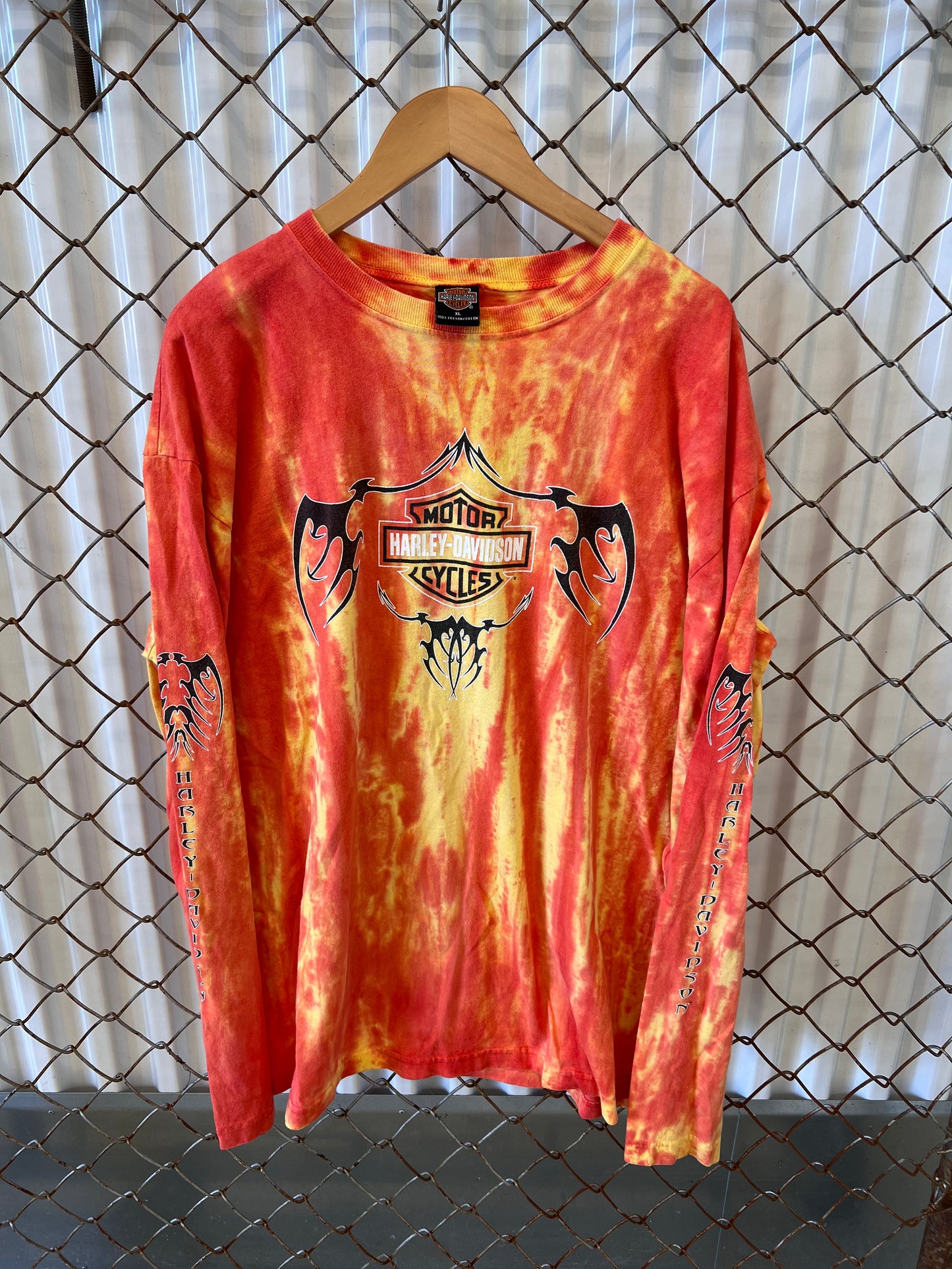 Vintage 2000's Harley Davidson Tie-Dye Longsleeve Shirt