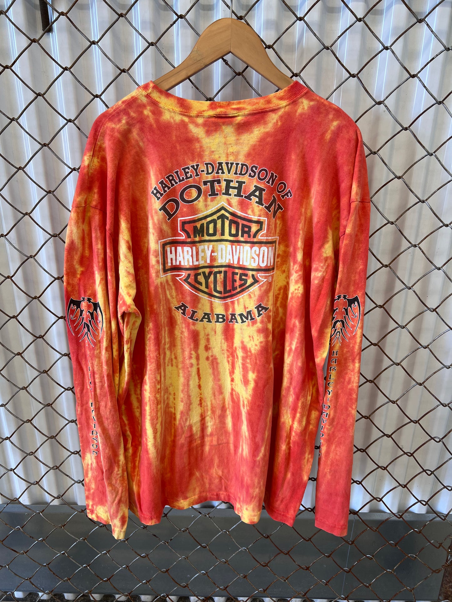 Vintage 2000's Harley Davidson Tie-Dye Longsleeve Shirt