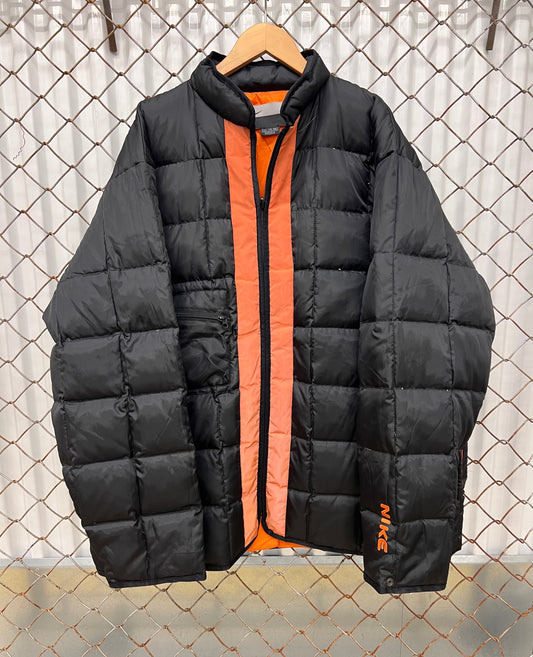 Vintage Y2K 2000's Nike Waffle Puffer Coat