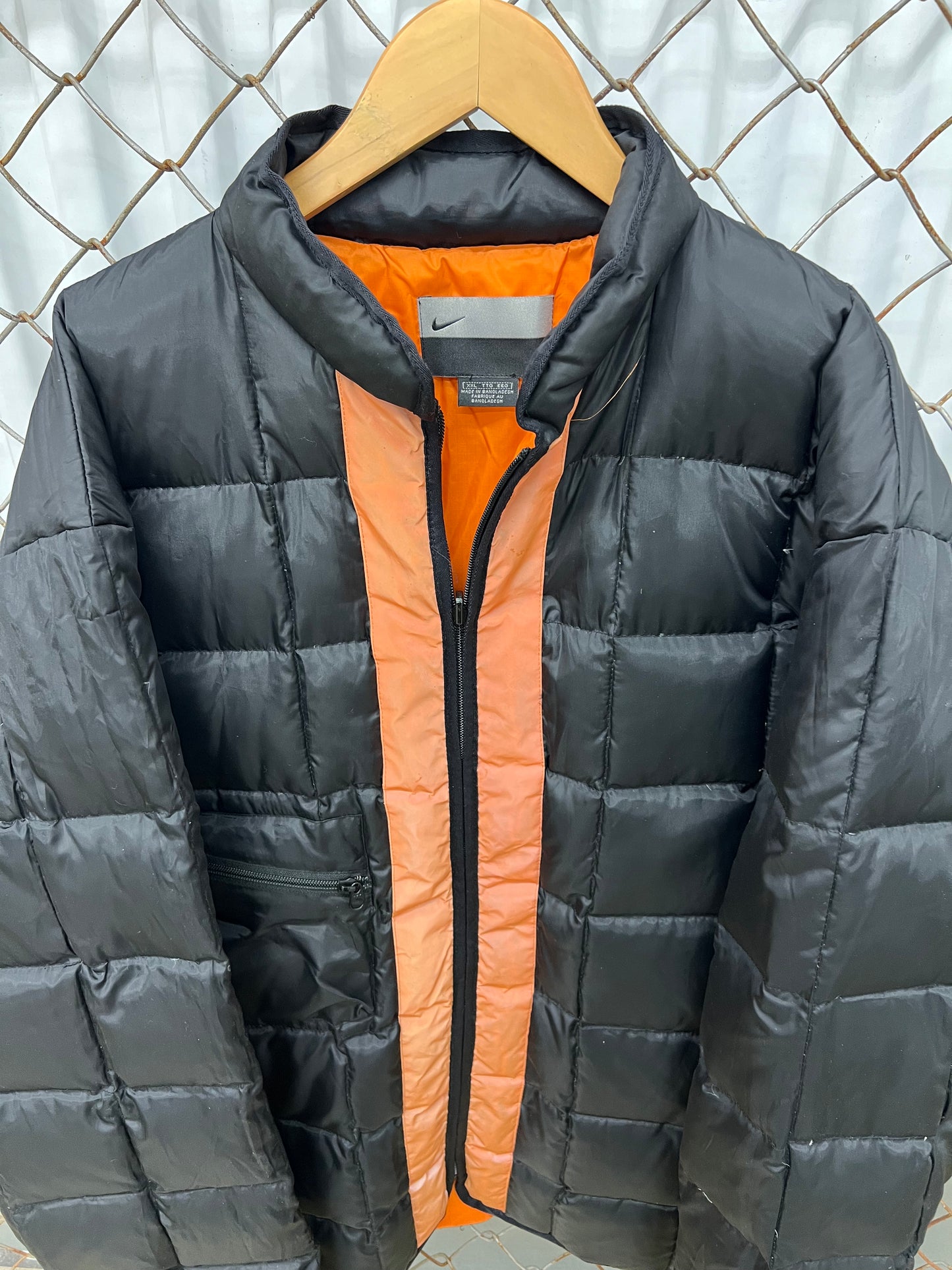 Vintage Y2K 2000's Nike Waffle Puffer Coat