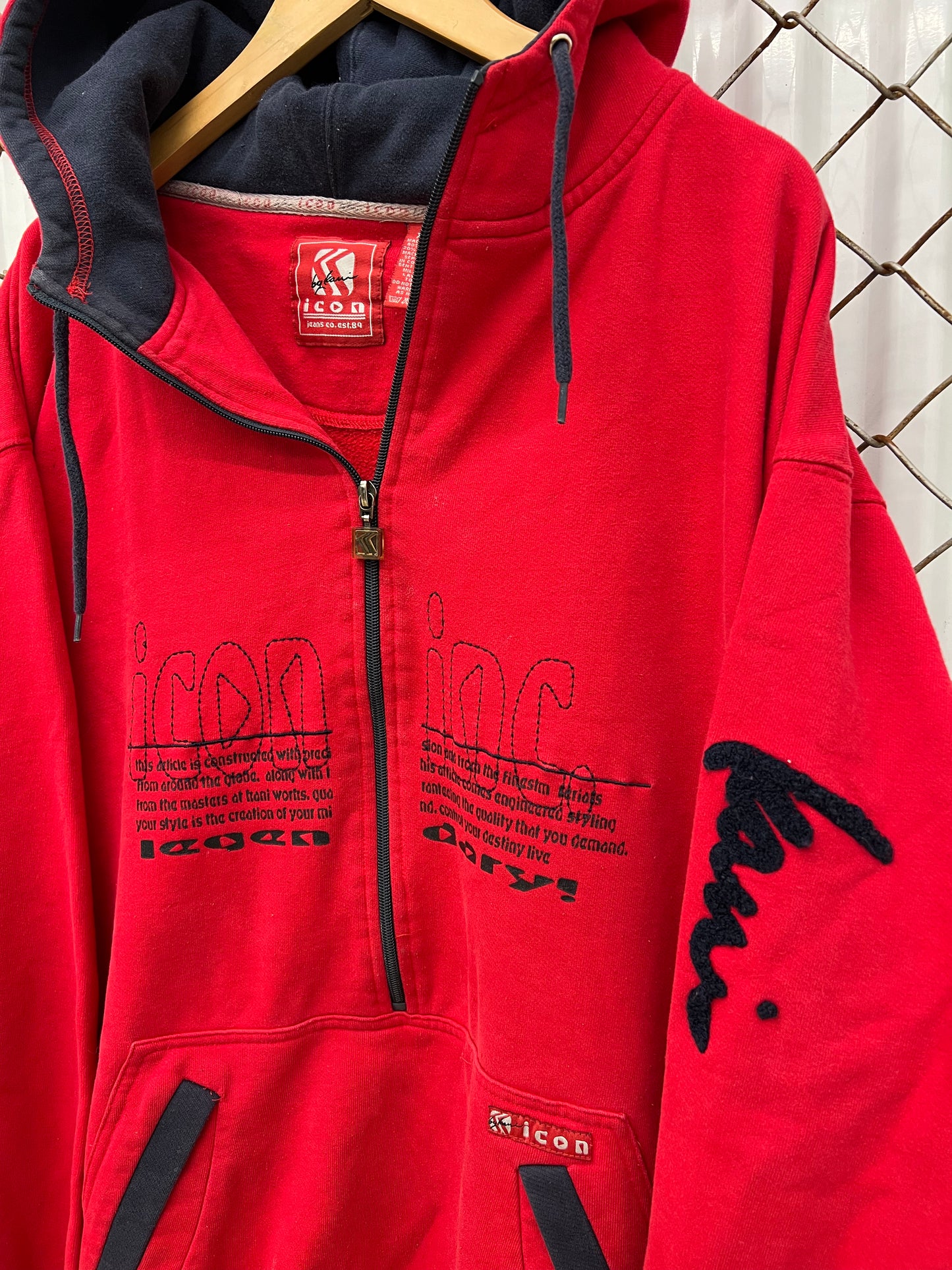 Vintage 90's KARL KANI Hoodie Pullover