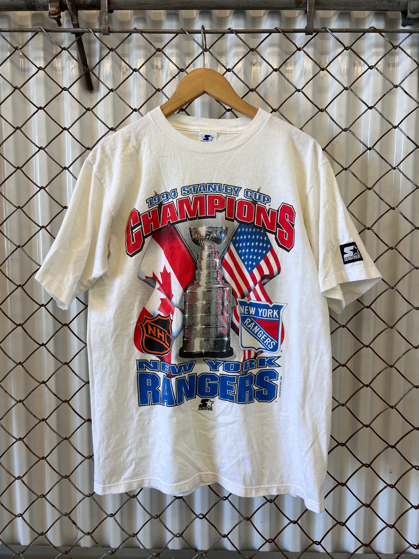 Vintage 1994 Starter NY Rangers Stanley Cup Shirt