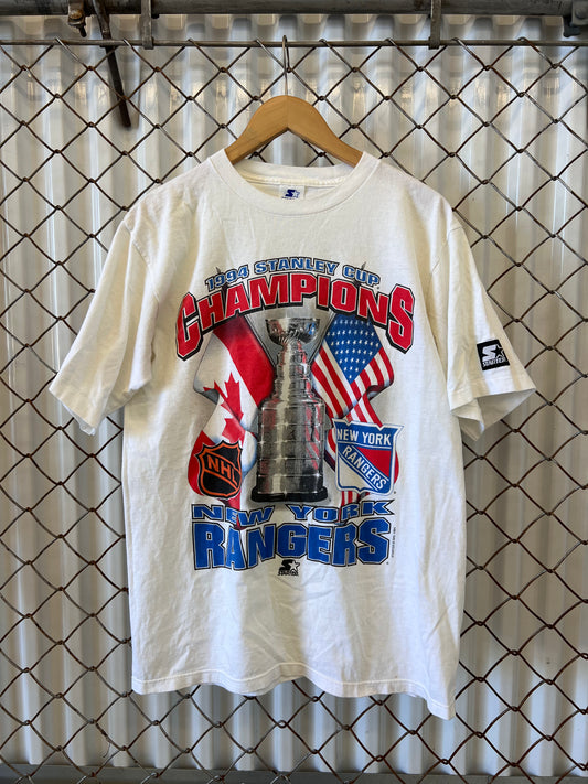 Vintage 1994 Starter NY Rangers Stanley Cup Shirt